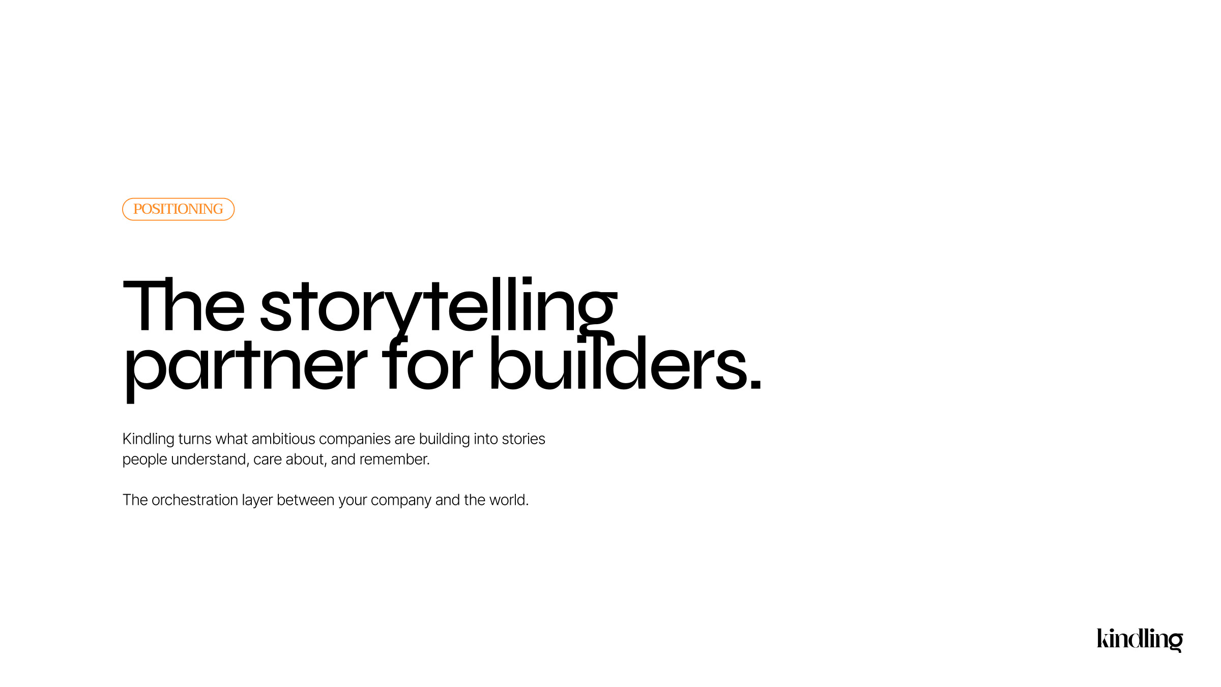 The Storytelling Partner for Builders